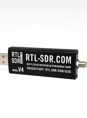 RTL-SDR Blog V4 R828D RTL2832U 射频软件无线电接收机SDR收音机