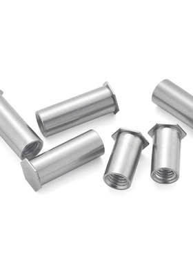 JG 304不锈钢盲孔压铆螺柱BSOS六角压铆螺母柱M2/2.5/3/3.5/4/5/6