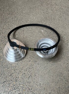 小13台钻配件皮带轮铝宝塔轮K660皮带Z型O型带轻型家用小钻床皮带