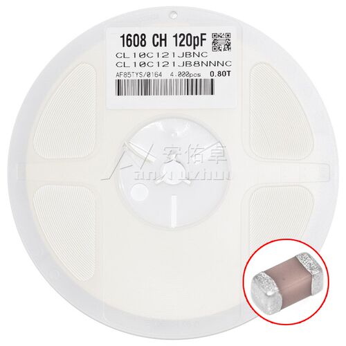0603贴片电容 121J 50V 120pF 5% CL10C121JB8NNNC 材质COG