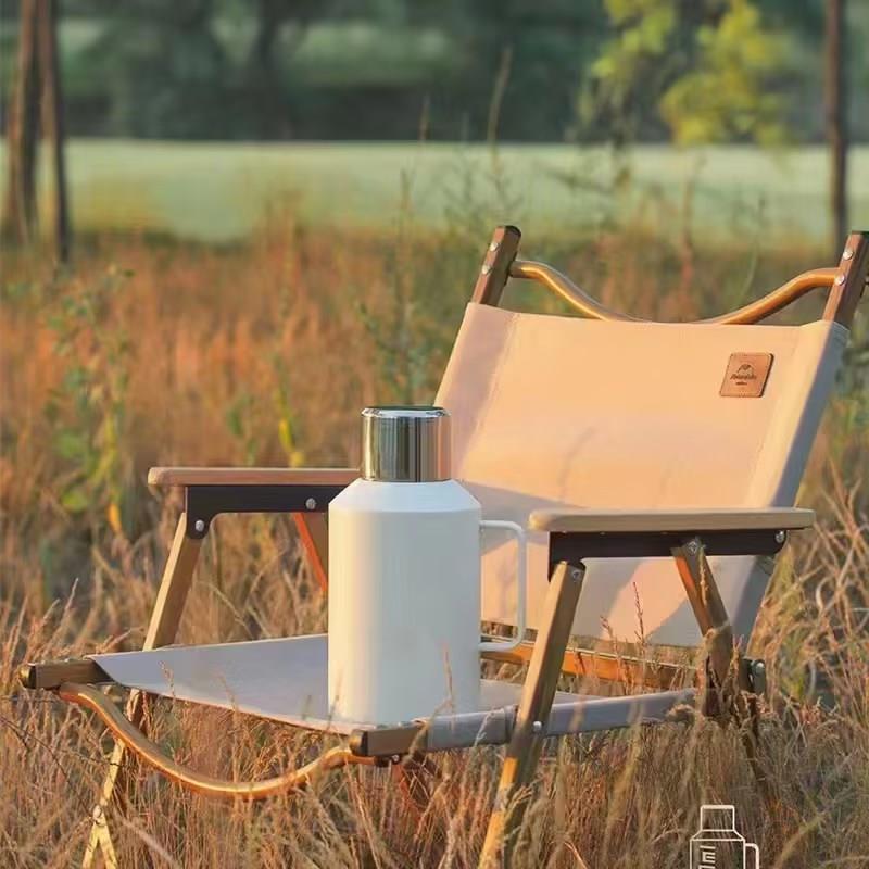 新款小炮焖茶838壶大容316不锈钢保温量壶茶水钢分户外离运动水壶