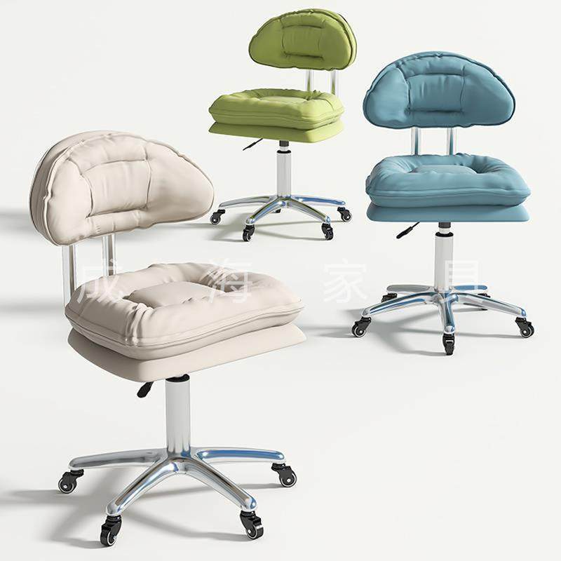 带靠背梳妆理发师凳子无品牌/发可旋转万向滑轮台升理降椅发店凳