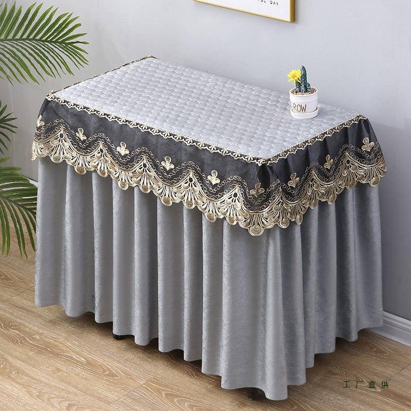 长方形老式缝纫机套罩床头柜盖布欧式桌布床头柜盖巾防尘布艺家用