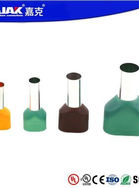 E形管端子TEVN尼龙欧式管型配电箱端头双线管形接线端子TE针形