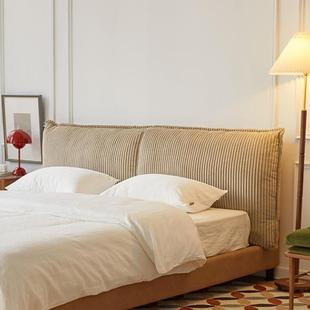 A6L床头靠垫科技布灯芯绒大靠背双人榻榻米无床头软包卧室靠枕