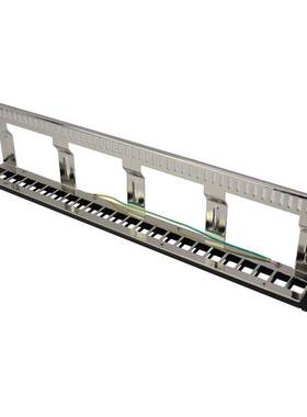 永杭 19寸网线架屏蔽超五类6类7类CAT6A超六类网络配线架24口空架