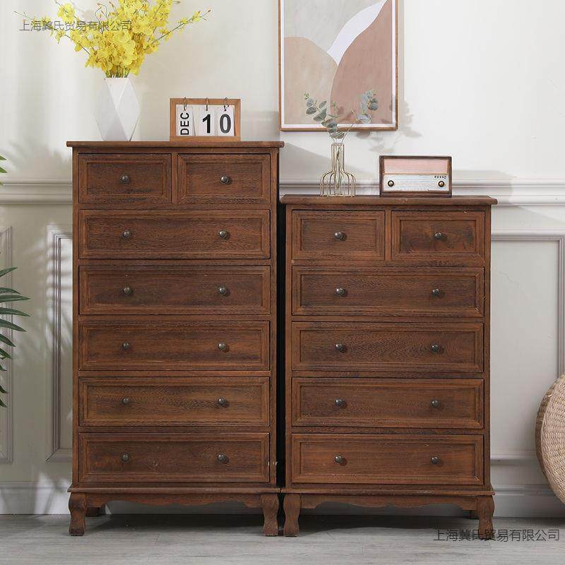 美式斗柜实木收纳储物柜客厅靠墙小柜子卧室五斗餐边柜置物架家用,影音电器,DIY配件,淘宝优惠券,粉丝福利购,淘宝优惠卷
