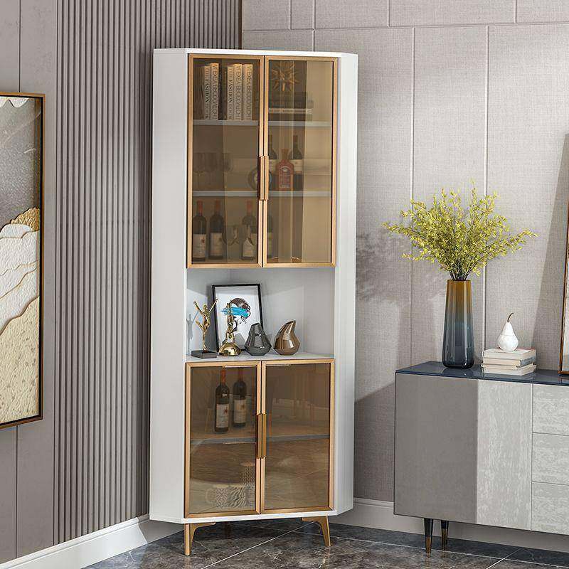 轻奢转角柜墙角柜三角形置物架客厅沙发拐角柜酒柜收纳玻璃储物柜,影音电器,DIY配件,淘宝优惠券,粉丝福利购,淘宝优惠卷