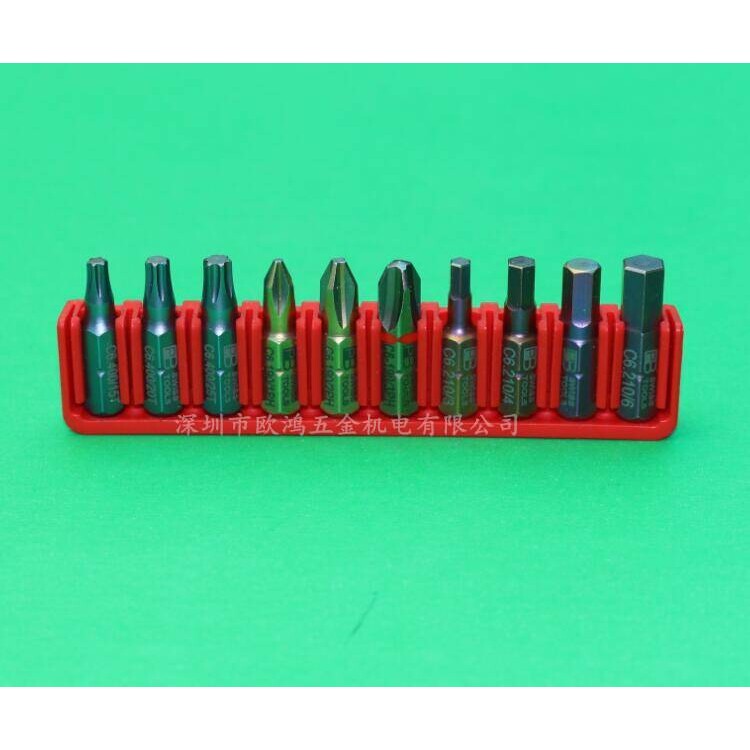 进口瑞士PB工具 1/4"精密星形 十字 内六角批头11件组 PB C6.985