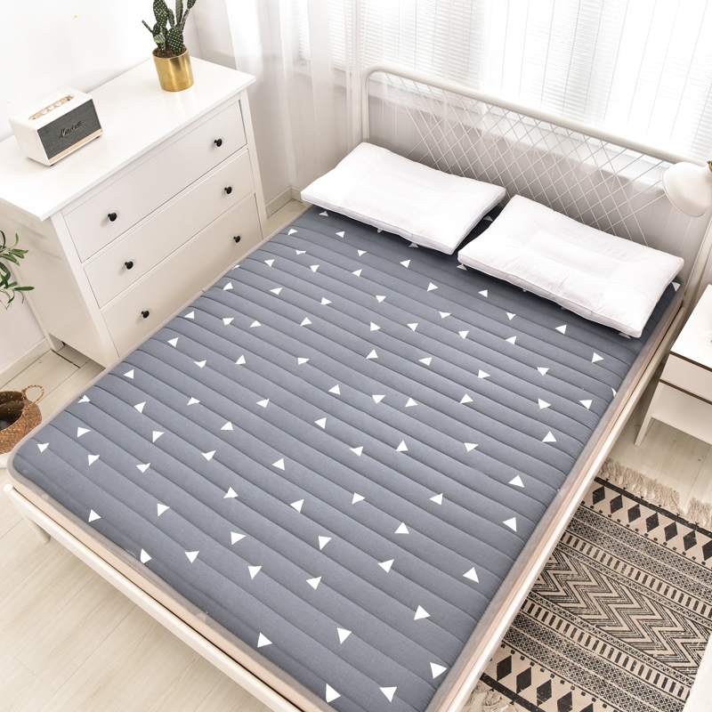 全棉粗布加厚打地铺睡垫神器防滑可折叠榻榻米单S双人学生床垫软