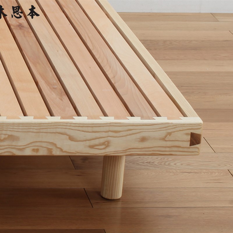 骑楼床全实木榫卯手工日式矮榻榻米沙发定制硬板床垫架Y无床头靠