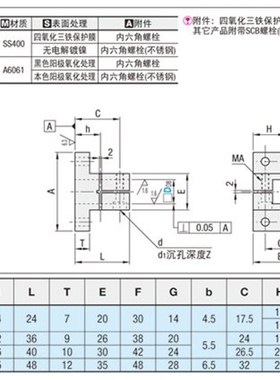 底座用支架 方孔 标准型 CLQB CLQNM CLQBM CLQAM CLQS