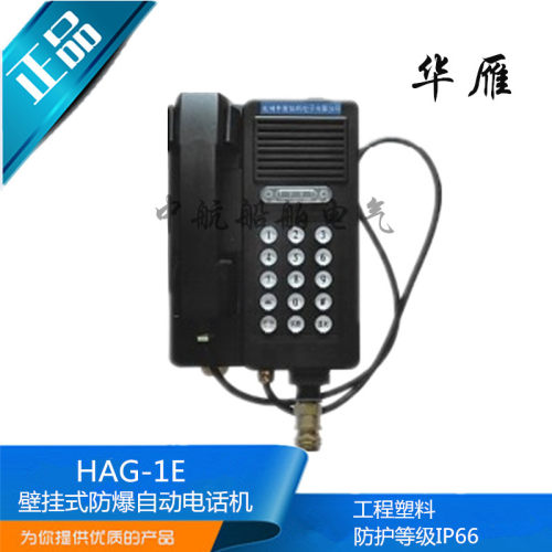 华雁船用壁挂式防爆自动电话机HAG-1E IP66 EXIB II CT6正品