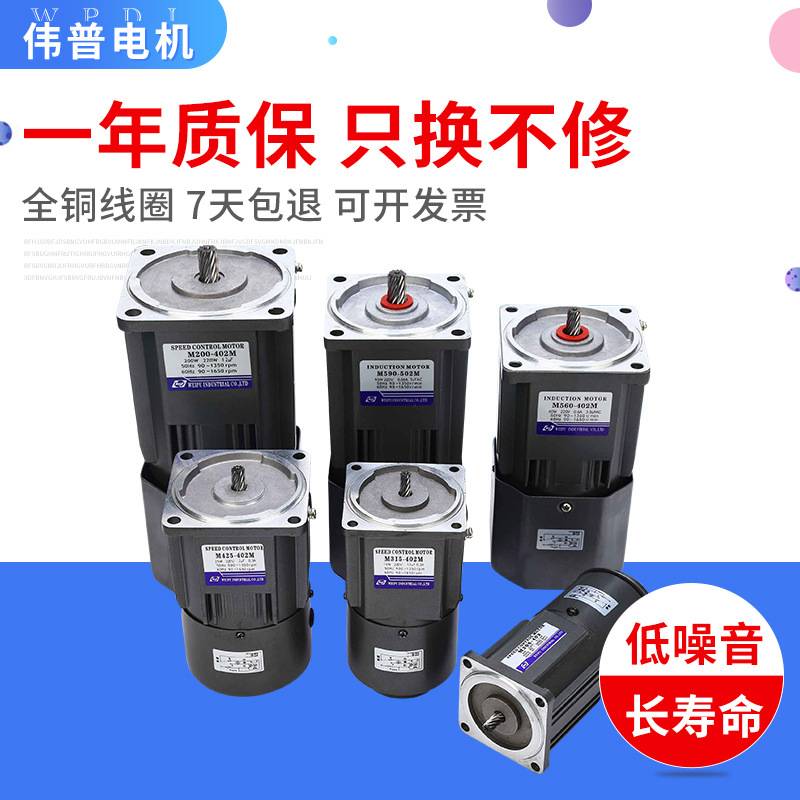 伟普刹车电机马达 微型调速减速电机交流220v减速马达