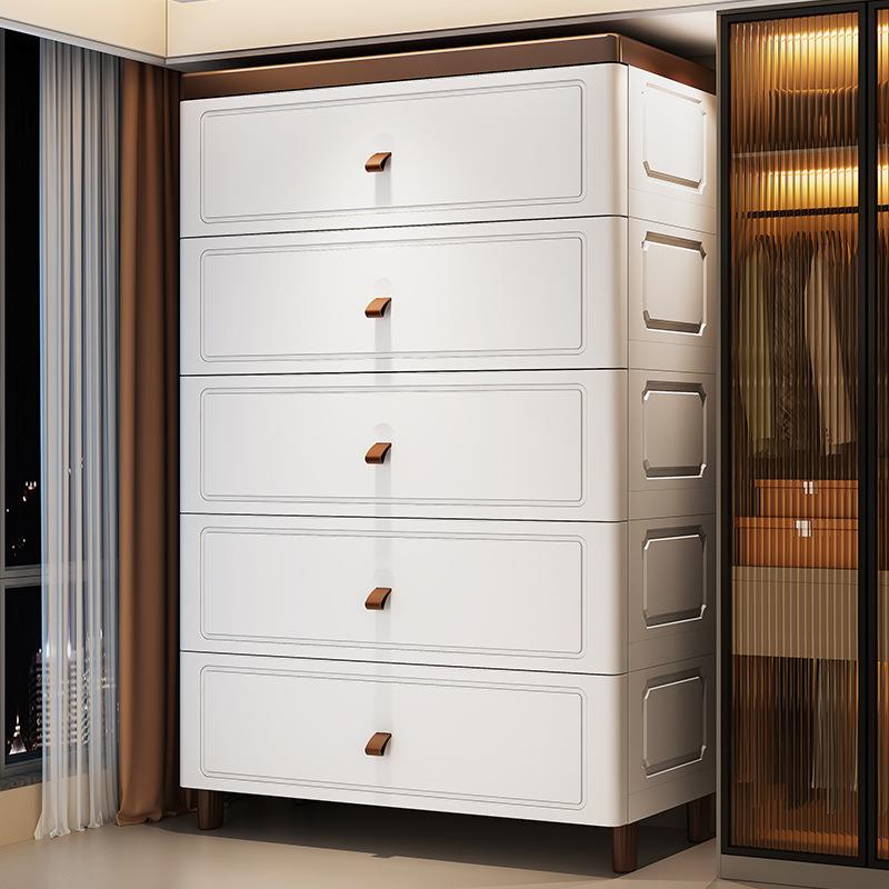 50-120面欧式抽收纳柜家用置塑料物EOW柜儿童屉床头柜杂物整理储