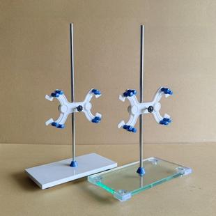 滴定台蝴蝶夹大理石底座滴定管钢化玻璃滴定台15*30c化学实验器材