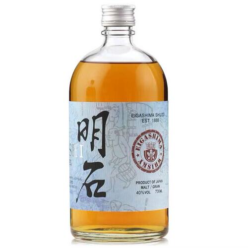 【2瓶/180,残次介意勿拍】日本原瓶进口AKASHI明石蓝标调和威士忌