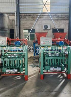 BrickMachine出口非洲混凝土水泥砌块砖机空心半自动制砖机生产线