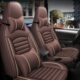 M8电动汽车专用皮革座套四轮坐垫四季 全包座椅套 比德文M6