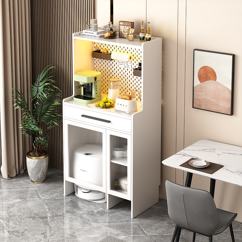 咖啡机餐柜茶水柜云鲸石头y扫地机器人收纳柜客厅简约置物架