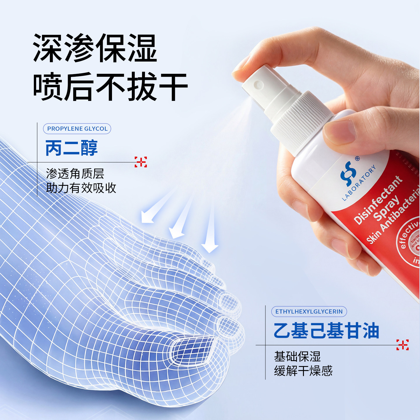 德国lab&sos原装进口去脚汗鞋柜净菌消毒去味脚汗鞋袜足部喷