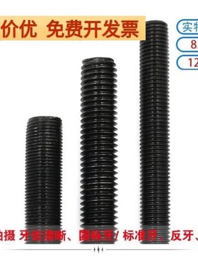 高强度丝杆牙条8.8/12.9级细牙全牙螺纹通丝螺杆M8M10M12M16M20