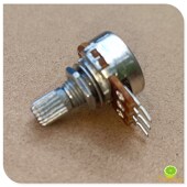 柄长15mm 100K 单联电位器 250K1M A型 梅花柄 进口膜片