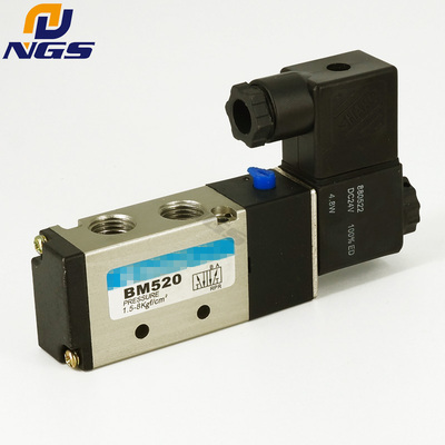气动单电控电磁阀控制阀BM520-02S DC24V AC220V DC12V SHAKO