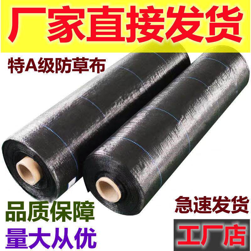 厂家直销防草布除草布抗老化除草垫大棚果园抑草布膜农用园艺地布