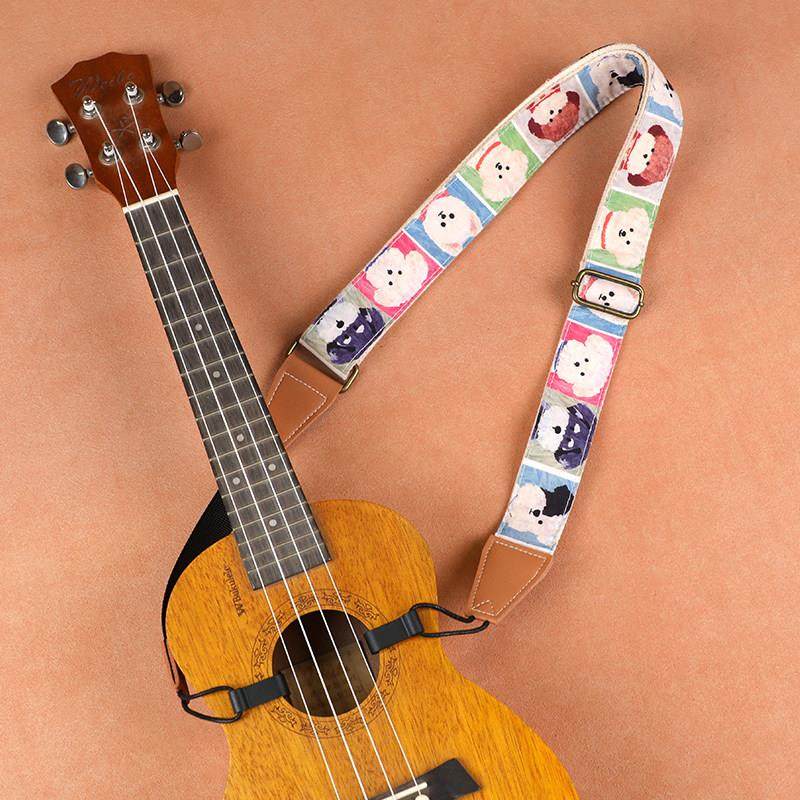 手工尤克里里背带免打孔肩带斜跨个性乌克丽丽背带ukulele背带