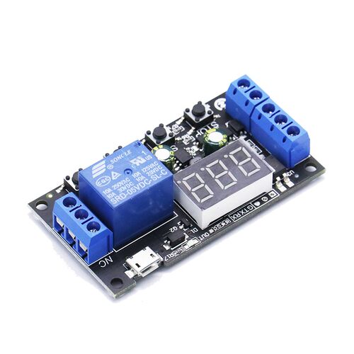 延时继电器模块 5V12V24V全兼容 触发循环定时工业防过冲全新升级