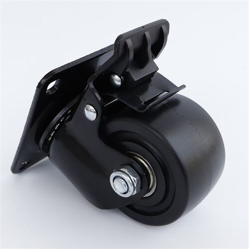 低重心重载脚轮/万向带塑料单刹型 JCD-63/75 工业机械设备用脚轮