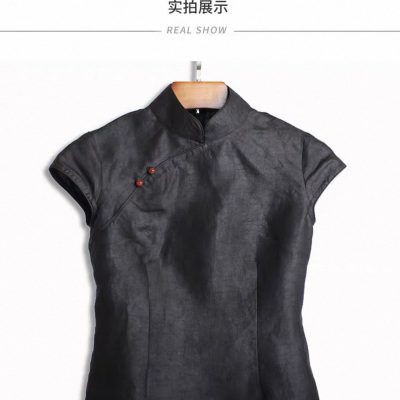 2025夏秋新款高级感显瘦国风上衣