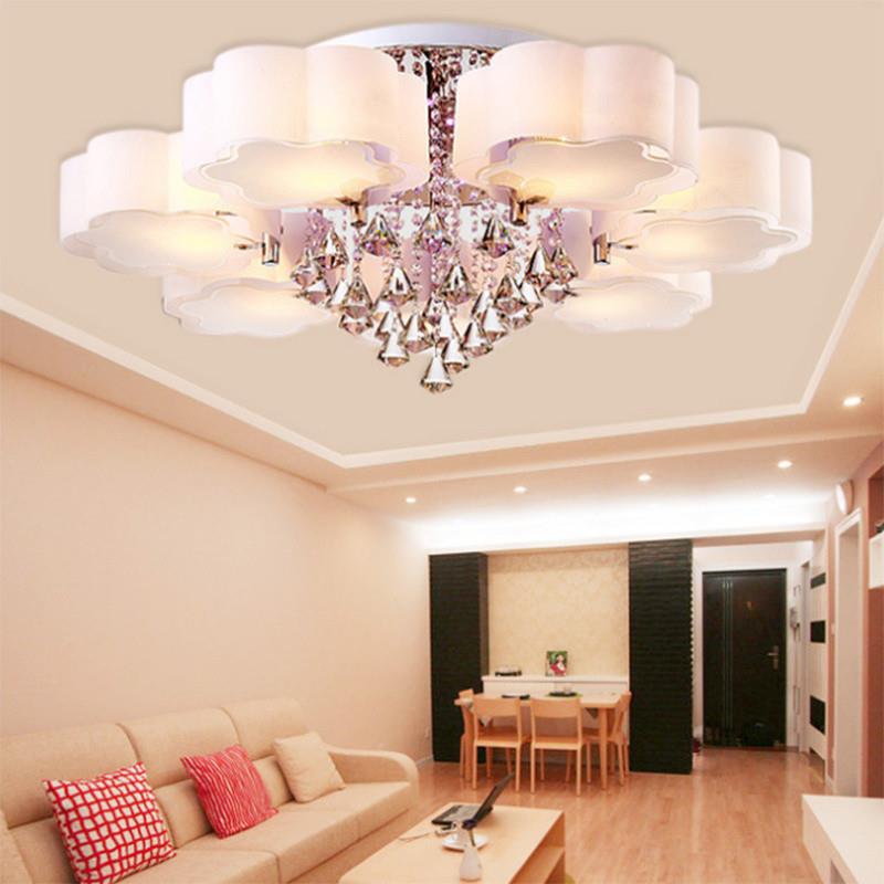Rtd客厅大灯轻奢水晶052新款snXHJSAf主卧室顶灯2具led现代简约餐