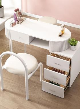 甲桌白红色奶991油家用轻奢网多功能美甲店美风甲台单人美全套简