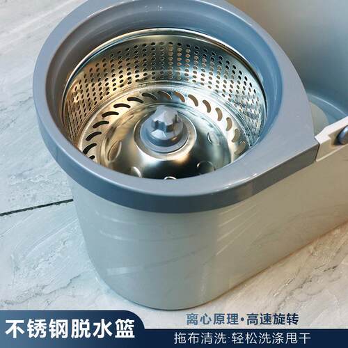 厂家209手洗用旋转大容量甩桶加厚吸水拖家布加大免棉一头拖把带