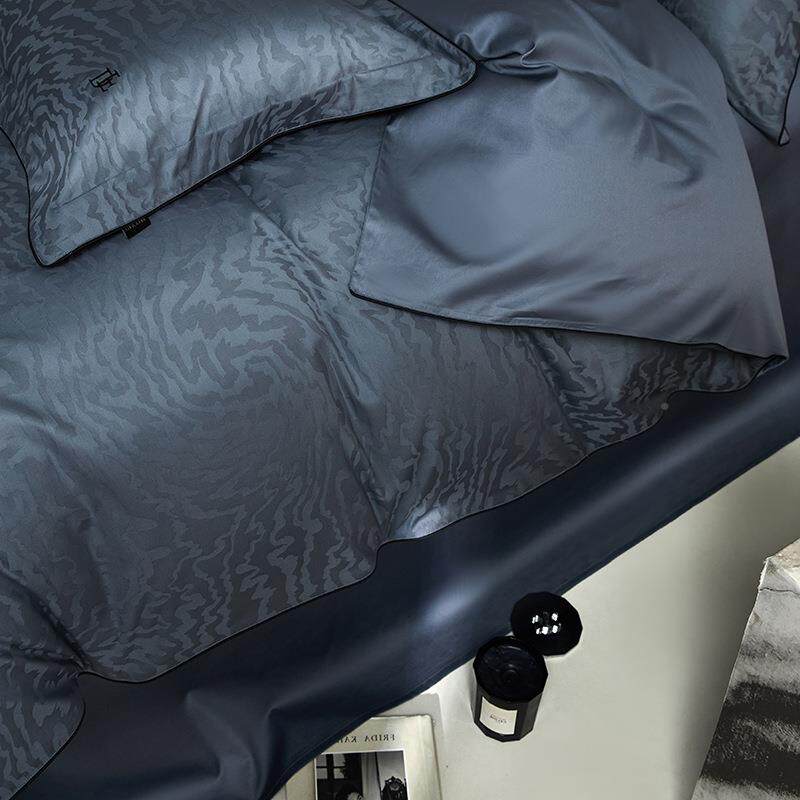 2025新ali-2405款美60支天棉提四式件套纯色高花雅精致丝亲肤软糯