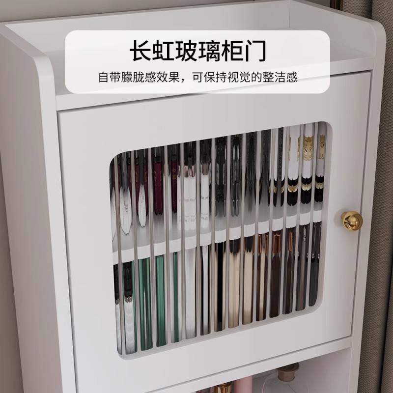 dnd新款实木梳妆台简约风床头柜高柜卧室小户型收纳一体迷你主卧4