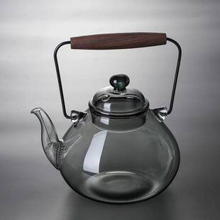 围炉煮茶桌复古高硼硅玻璃提梁壶电陶炉烧水壶家用玻璃茶壶大容量