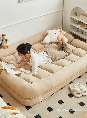人沙人类狗窝沙单发发床可折45475叠人双懒人卧室两用网红榻榻米