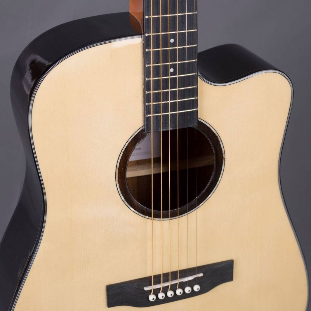 41寸云杉玫瑰木民谣吉他 亮光D桶原木色原声guitar乐器jita工厂