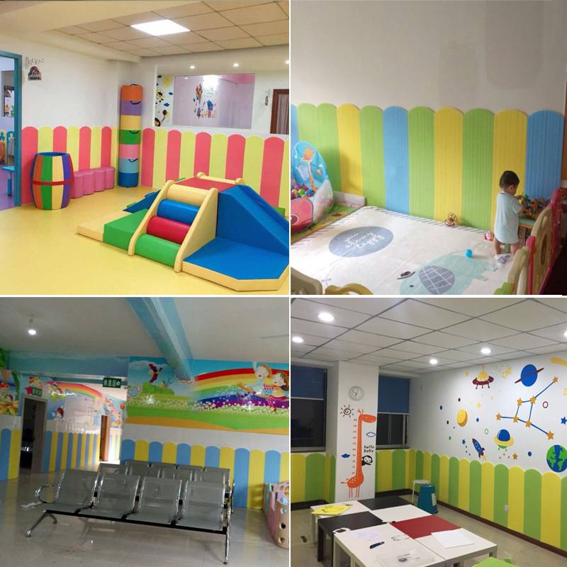 早教儿童防撞墙贴软包幼儿园墙裙宝宝墙围墙纸海绵泡沫垫墙面迪鹏
