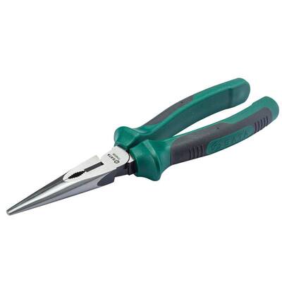 世达72402B尖嘴钳有牙尖咀钳长嘴钳电工钳可剪钢丝铬钒钢8英寸