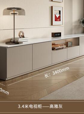 油风落奶地电柜DVS小户型客厅家用收纳储物一体视新实木茶几柜欧