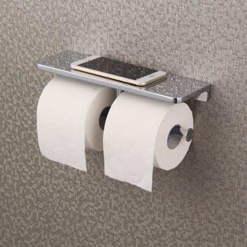 出口德国卫生间巾977抽纸架黑色纸架架双卷纸架手置机平板物厕纸