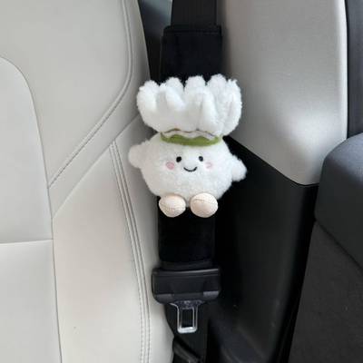 软f车ufu羽毛球汽BDG车安全带护肩套可载装饰护肩套情爱侣汽车饰
