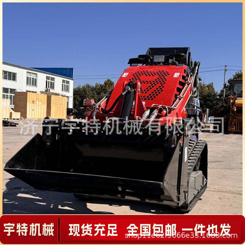 铲斗车建工地四驱轮胎座驾式滑移装载机多筑能挖755土破碎沟开功