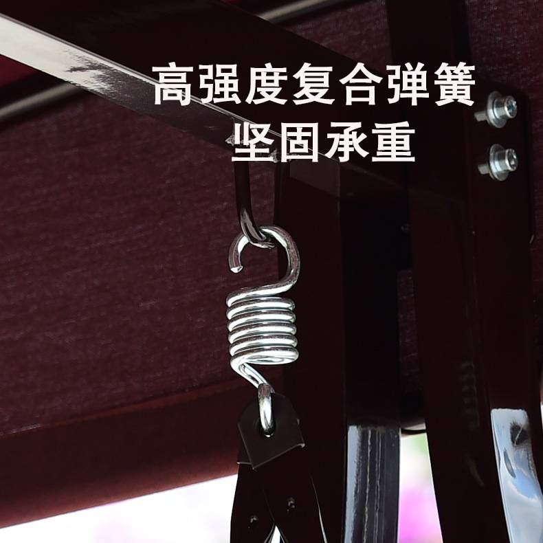 户外秋千吊椅室外庭院秋千摇椅吊椅吊篮休闲藤椅阳台红豆三人秋千