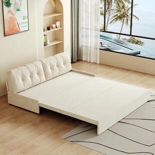 小2308#户型科技绒布艺公寓办大公云朵代沙发床简两用约现多功能