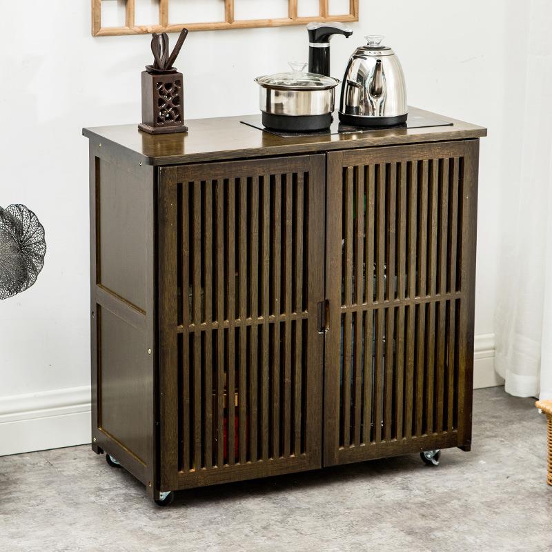 可移动多茶茶台POV小新茶桌客厅家用实木几中式阳台泡茶桌茶水柜